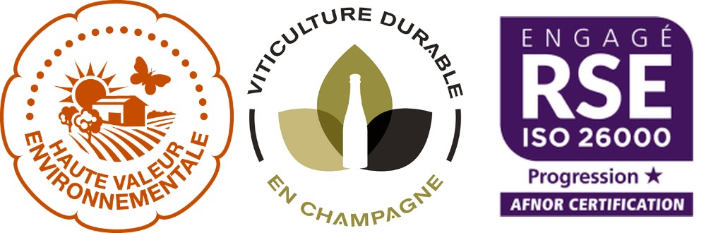 Certifications HVE, Viticulture Durable en Champagne et Engagé RSE AFNOR